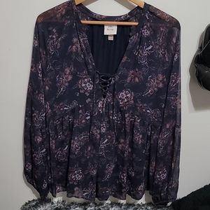 🎀2 for $15🎀 Knox Rose Babydoll Top xxl